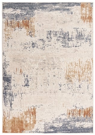 Beige Blue 9 x 12 Rug