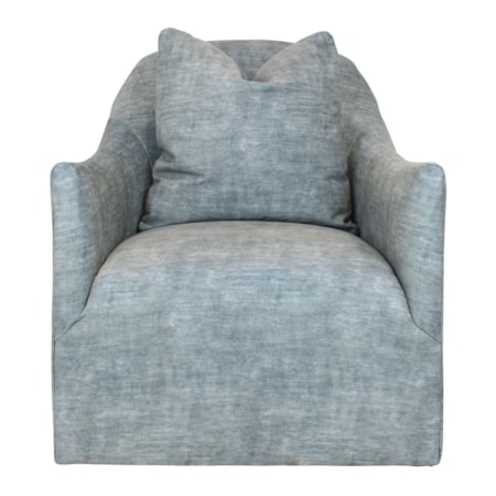 Swivel Slipcover Chair