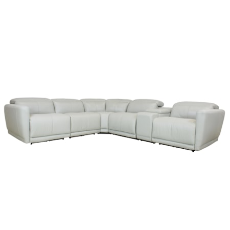 Leather Reclining Sectional