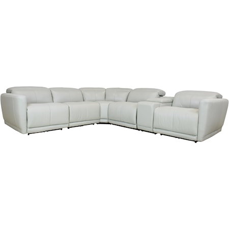 Leather Reclining Sectional