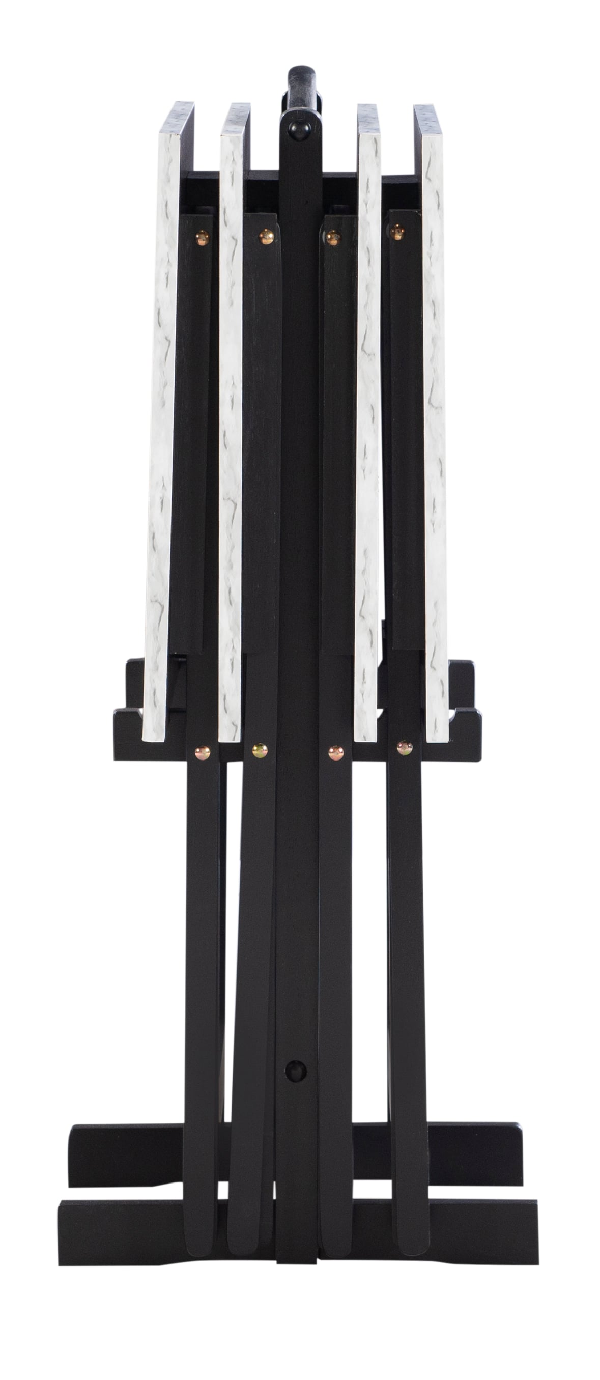 Linon Linon White Faux Marble Tray Set