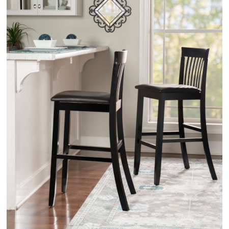 Torino 24&quot; Contemporary Counter Stool