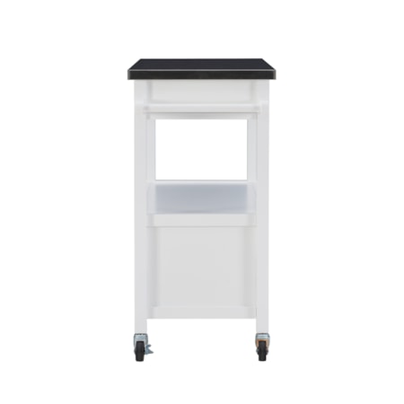 White Mobile Kitchen Cart