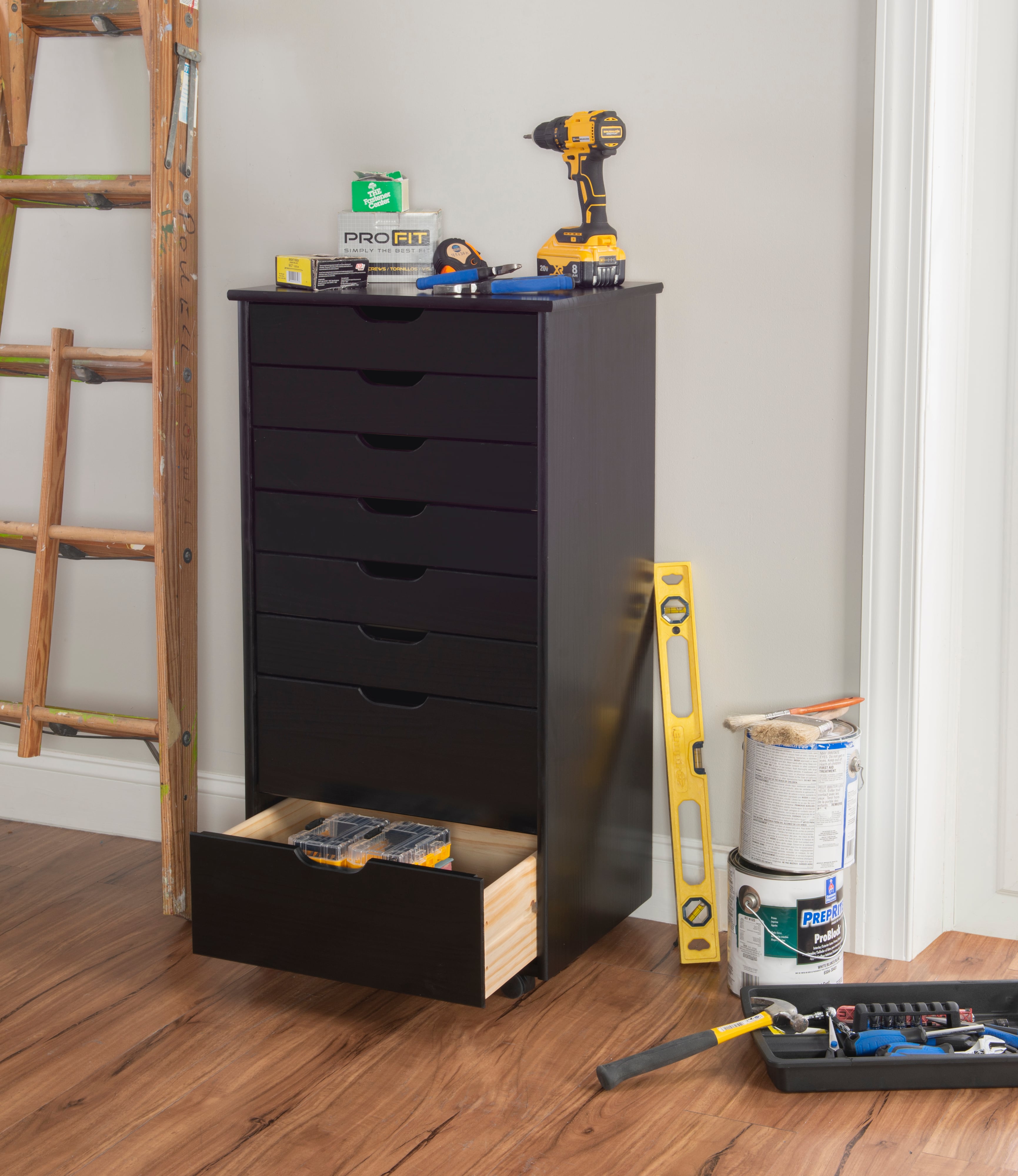 Wide Rolling Storage Cart