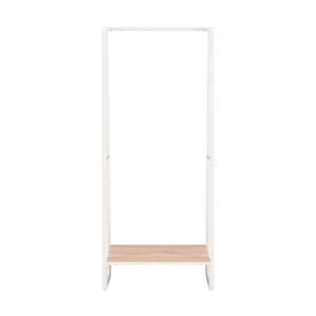 Tall Clothing Rack with White Frame