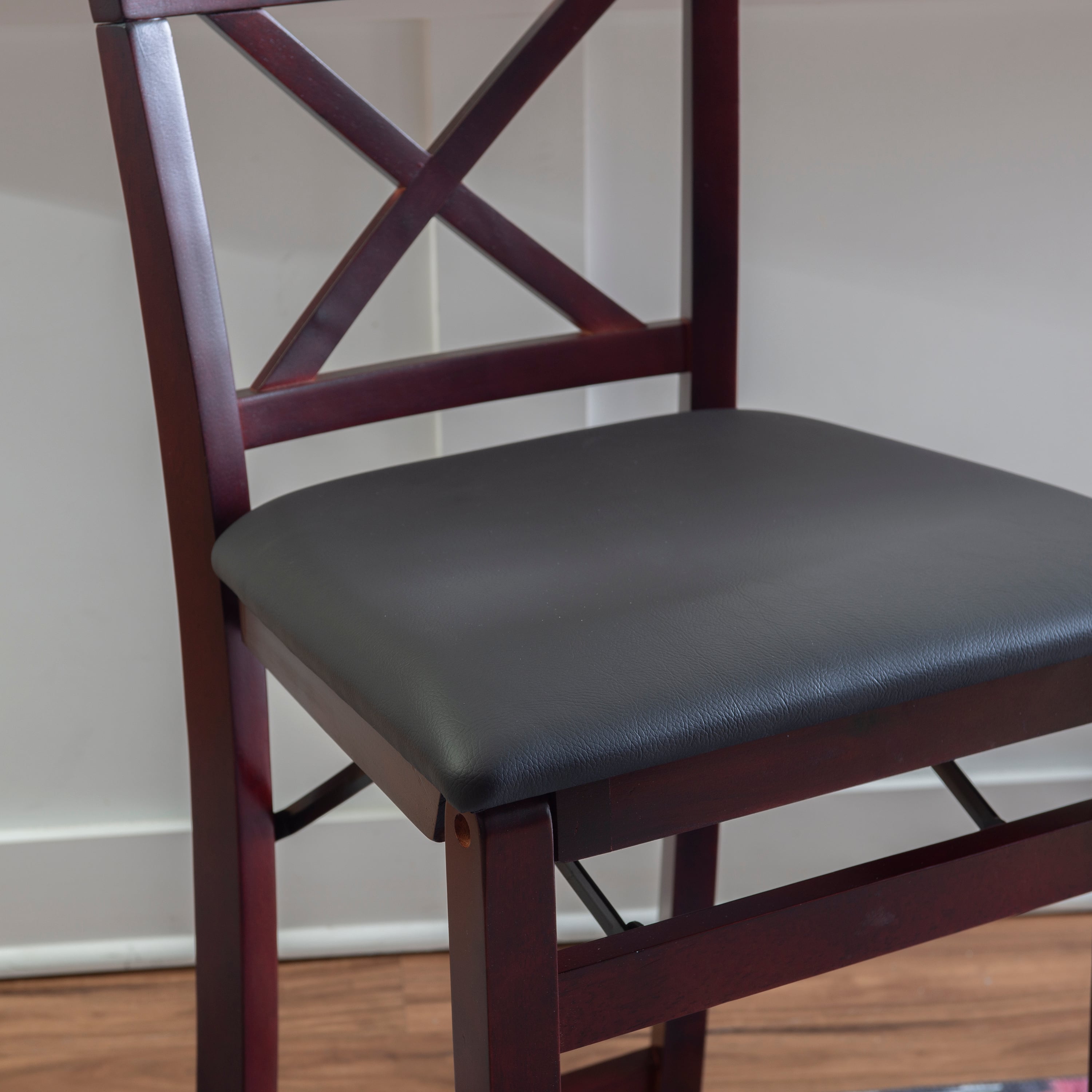 X-Back Folding Counter Stool