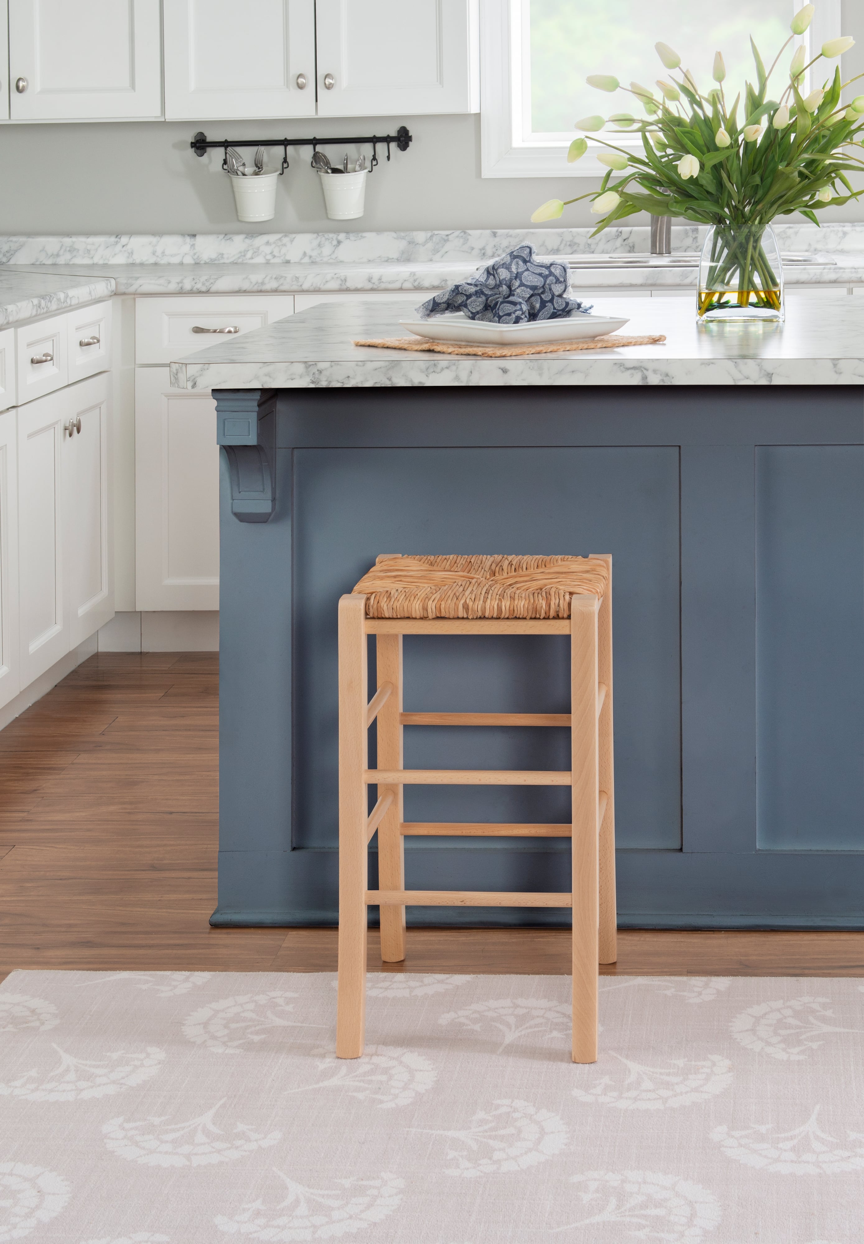 Venezia Backless Counter Stool Nat