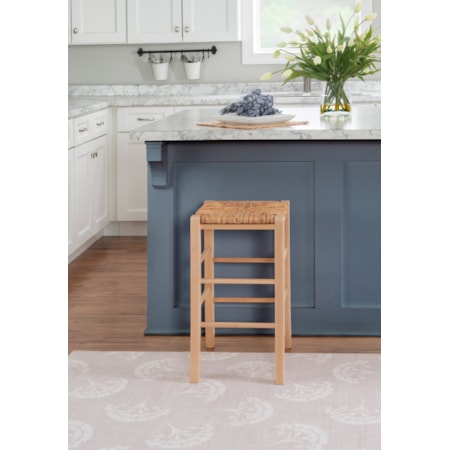 Venezia Backless Counter Stool Nat