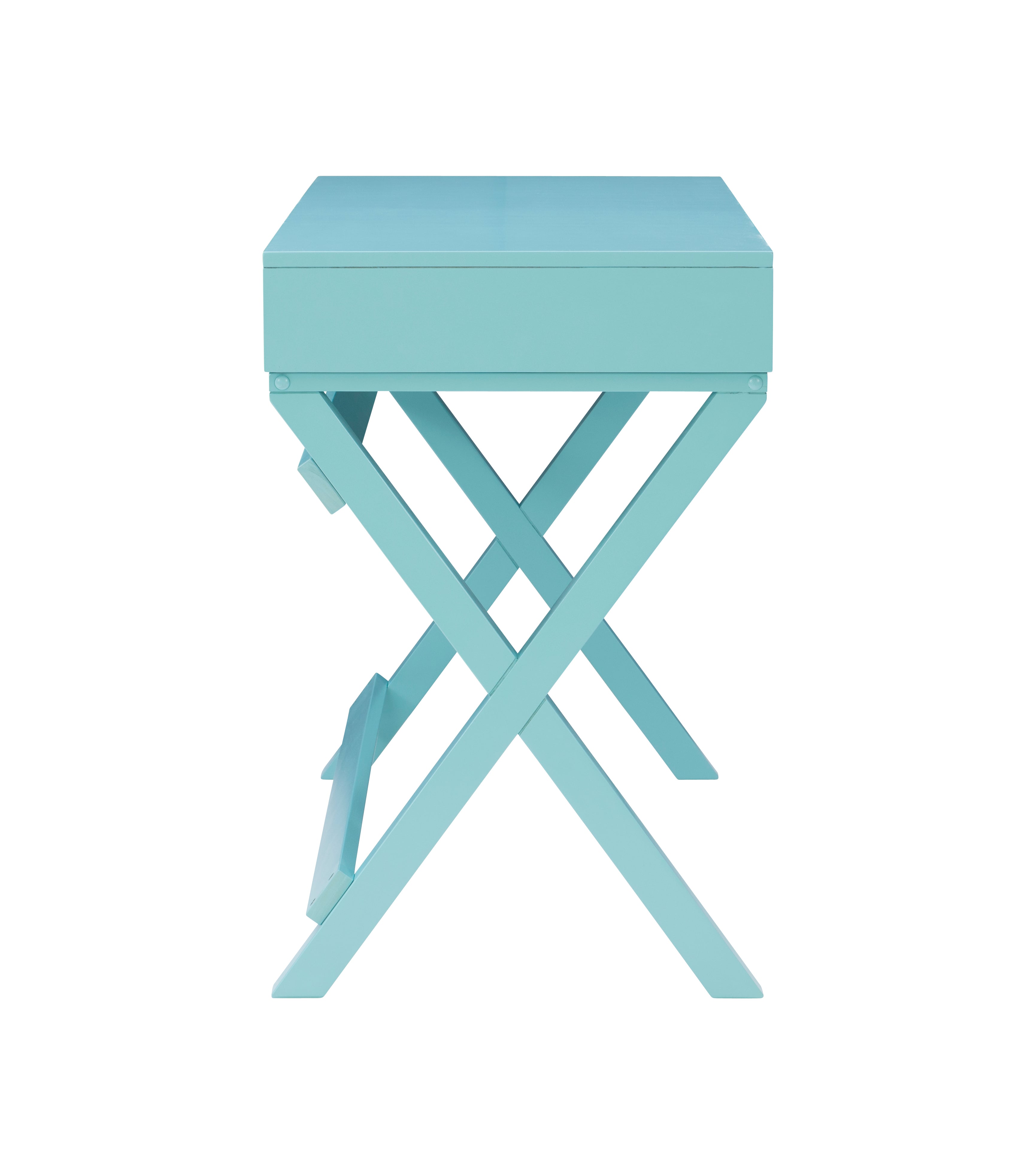 Blue 2-Drawer Writing Desk