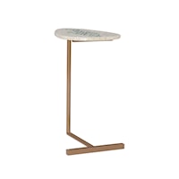 Contemporary Capiz Chairside Table