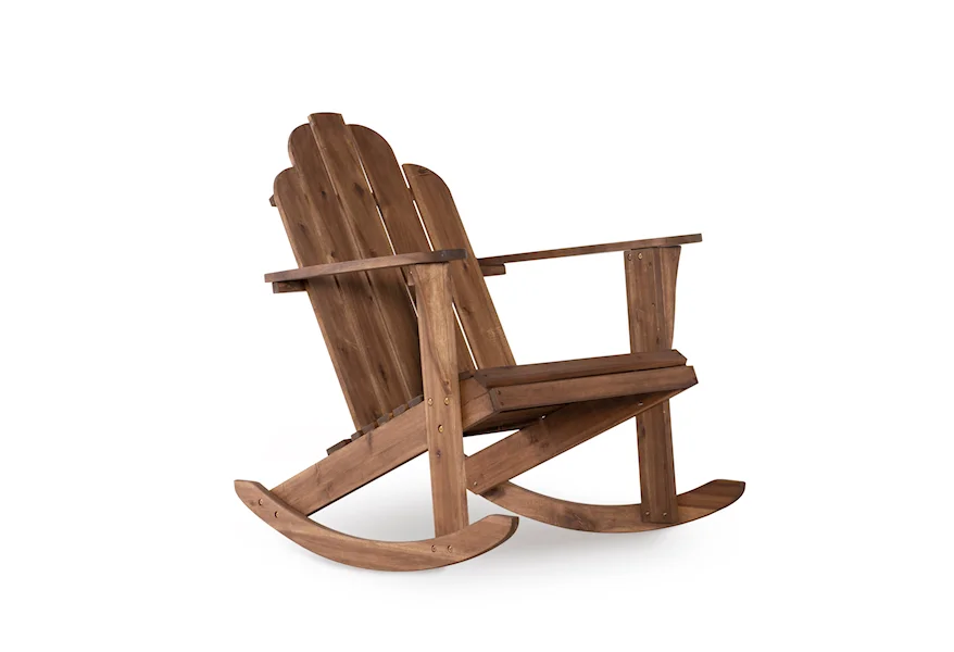 Adirondack Adirondack Rocking Chair Acorn by Linon at Lynn's Furniture & Mattress