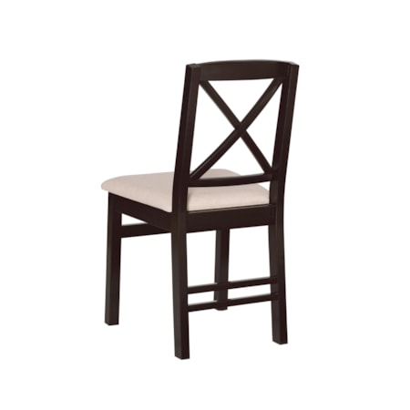 Black X-Back Dining Chair