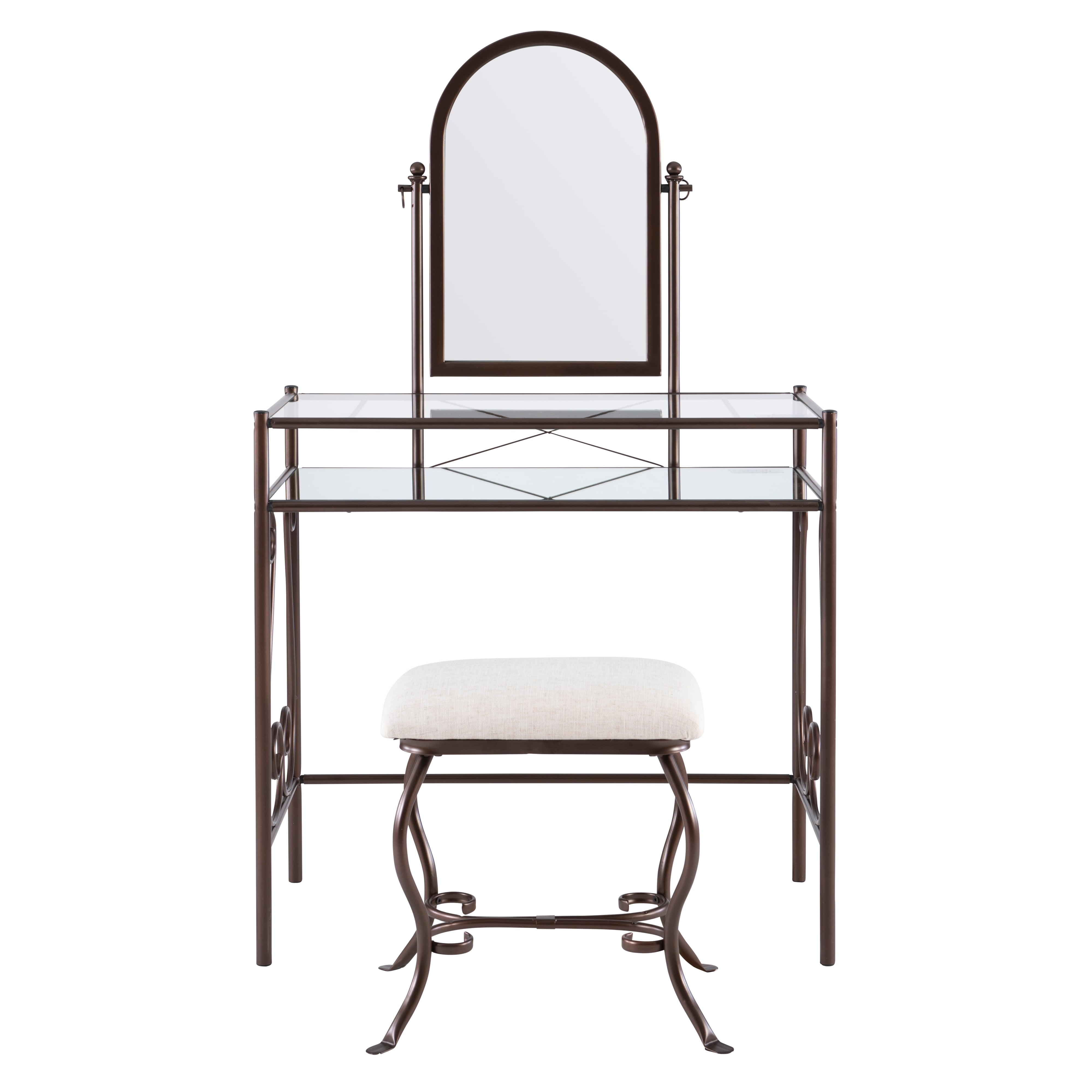 Clarisse Metal Vanity Set