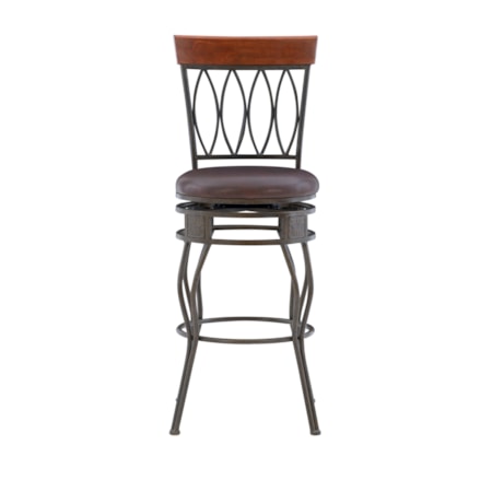 30&quot; Lattice Back Bar Stool