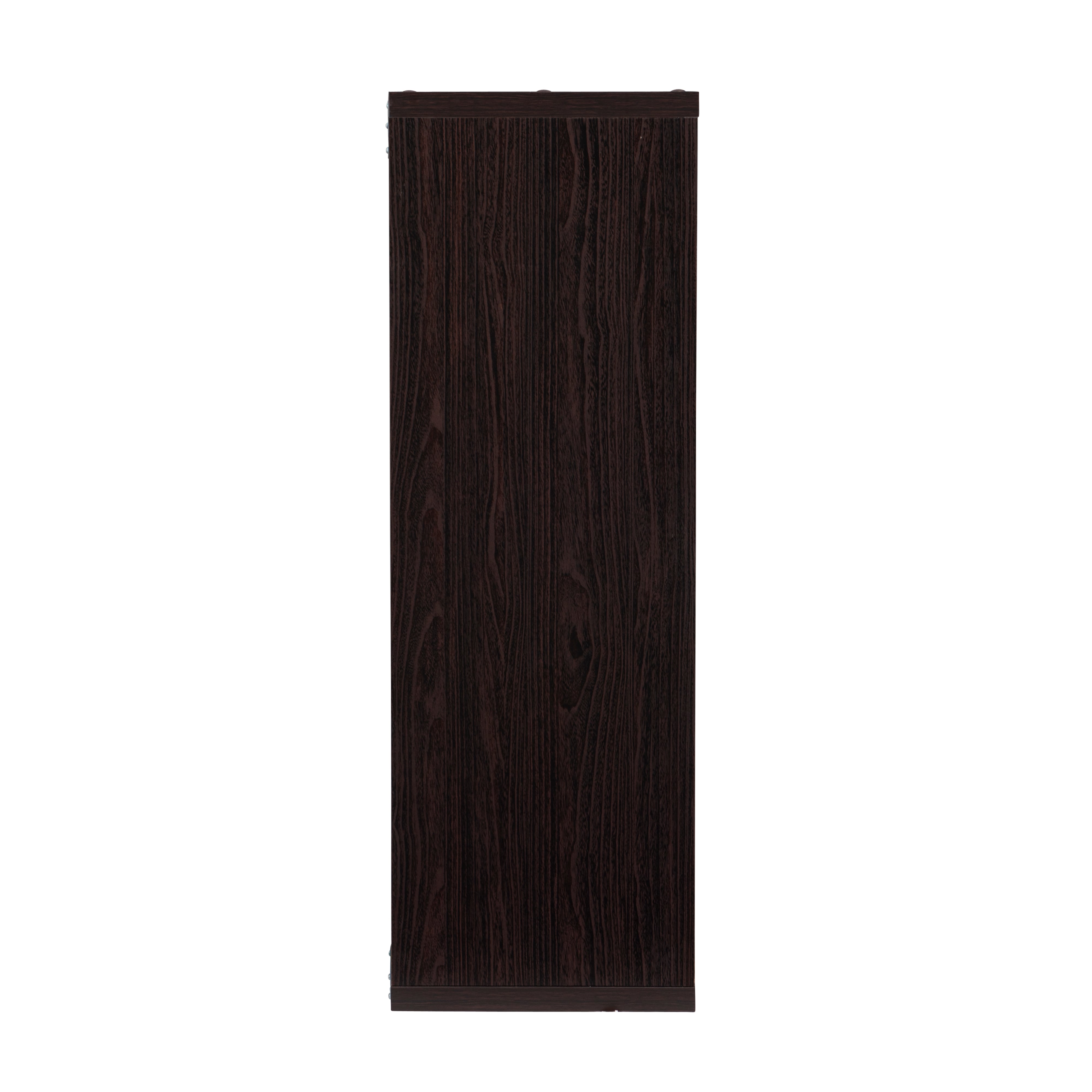 Espresso Storage Cabinet with Shelving