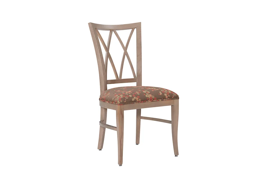 AC FURN Charlie Chair Nat Flwr Seat Set Of 2 by Linon at Lynn's Furniture & Mattress