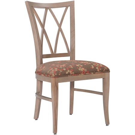 Charlie Chair Nat Flwr Seat Set Of 2