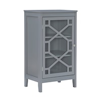 Transitional Small Cabinet with Glass Door