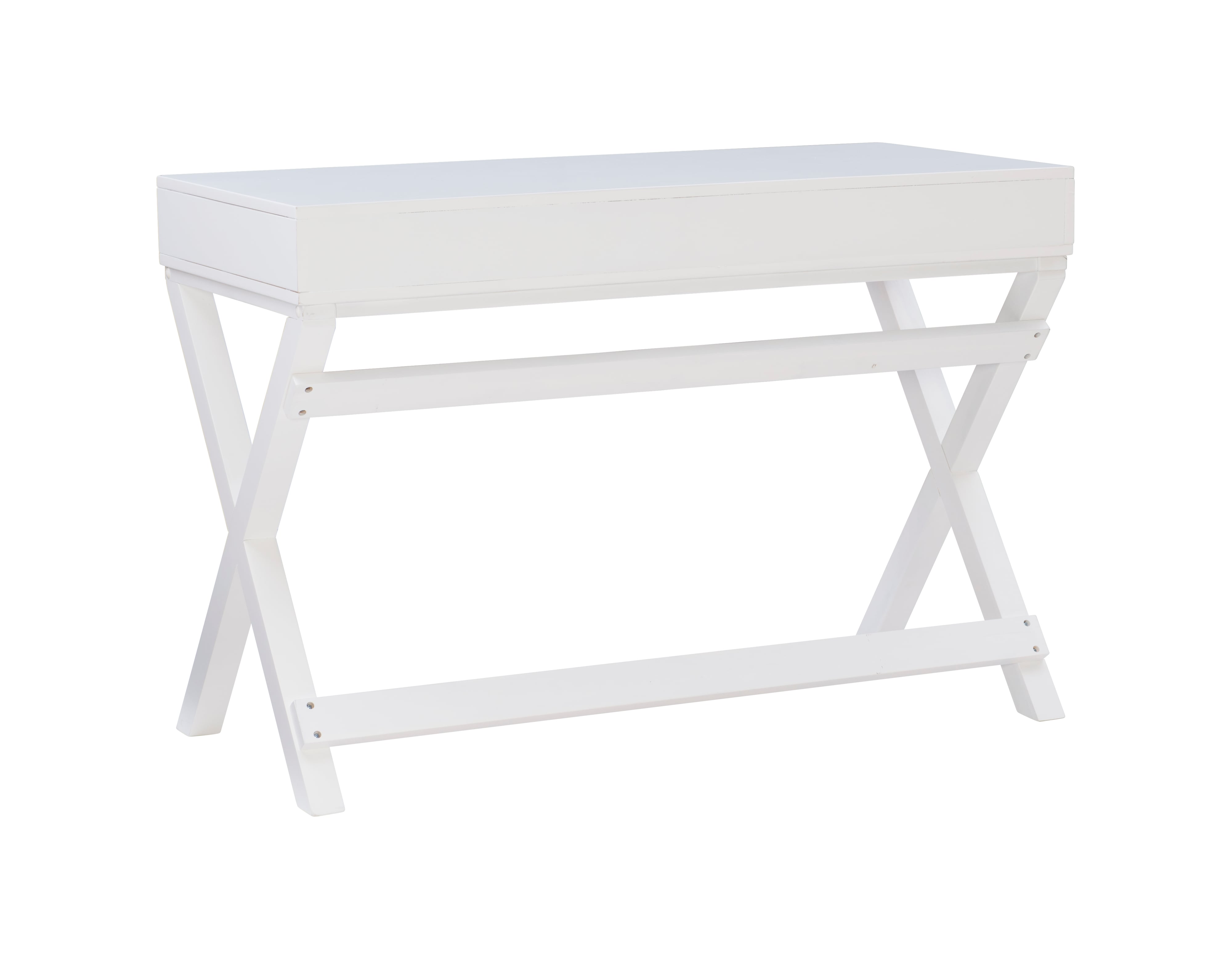 White 2-Drawer Writing Desk