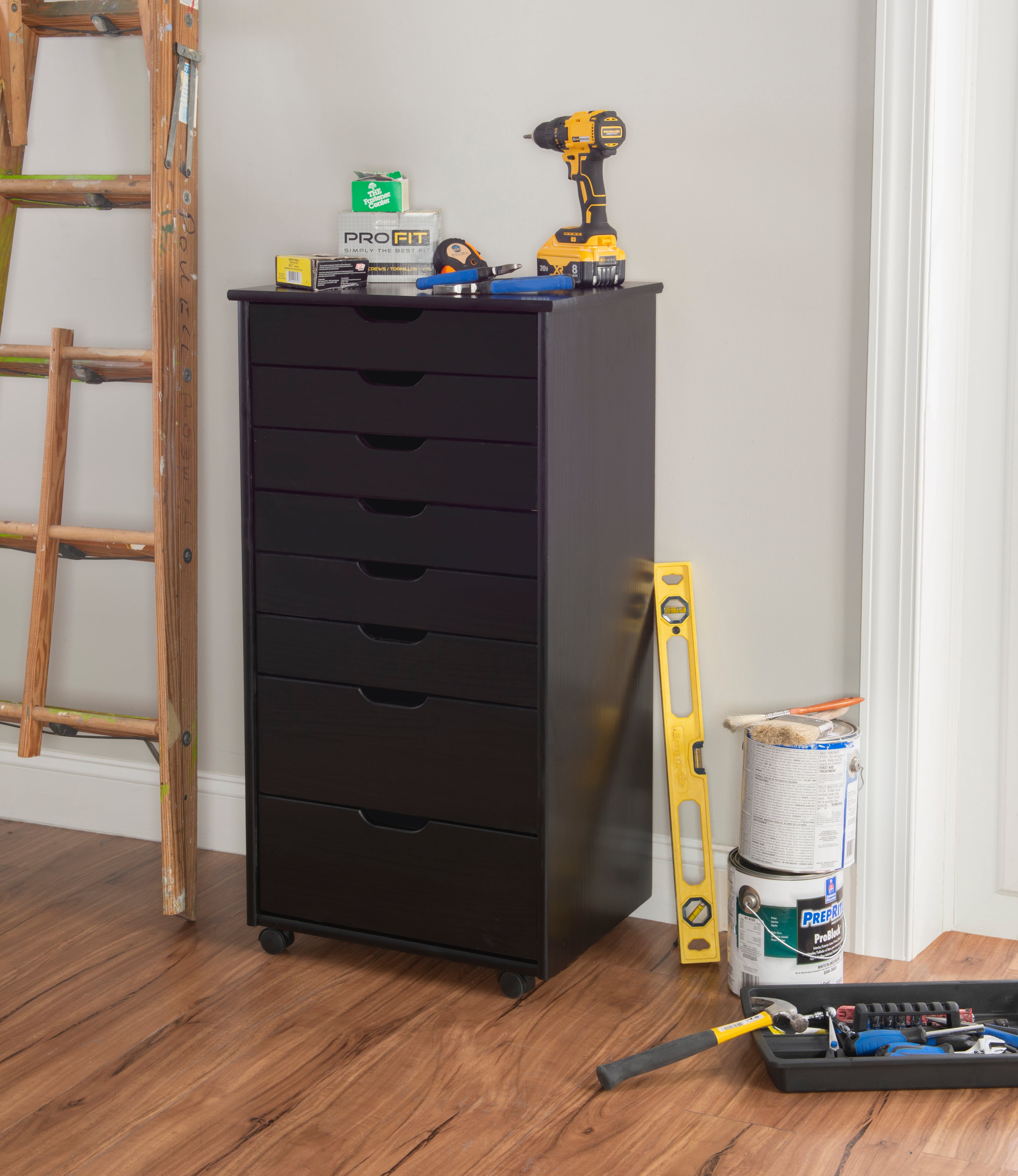 Wide Rolling Storage Cart