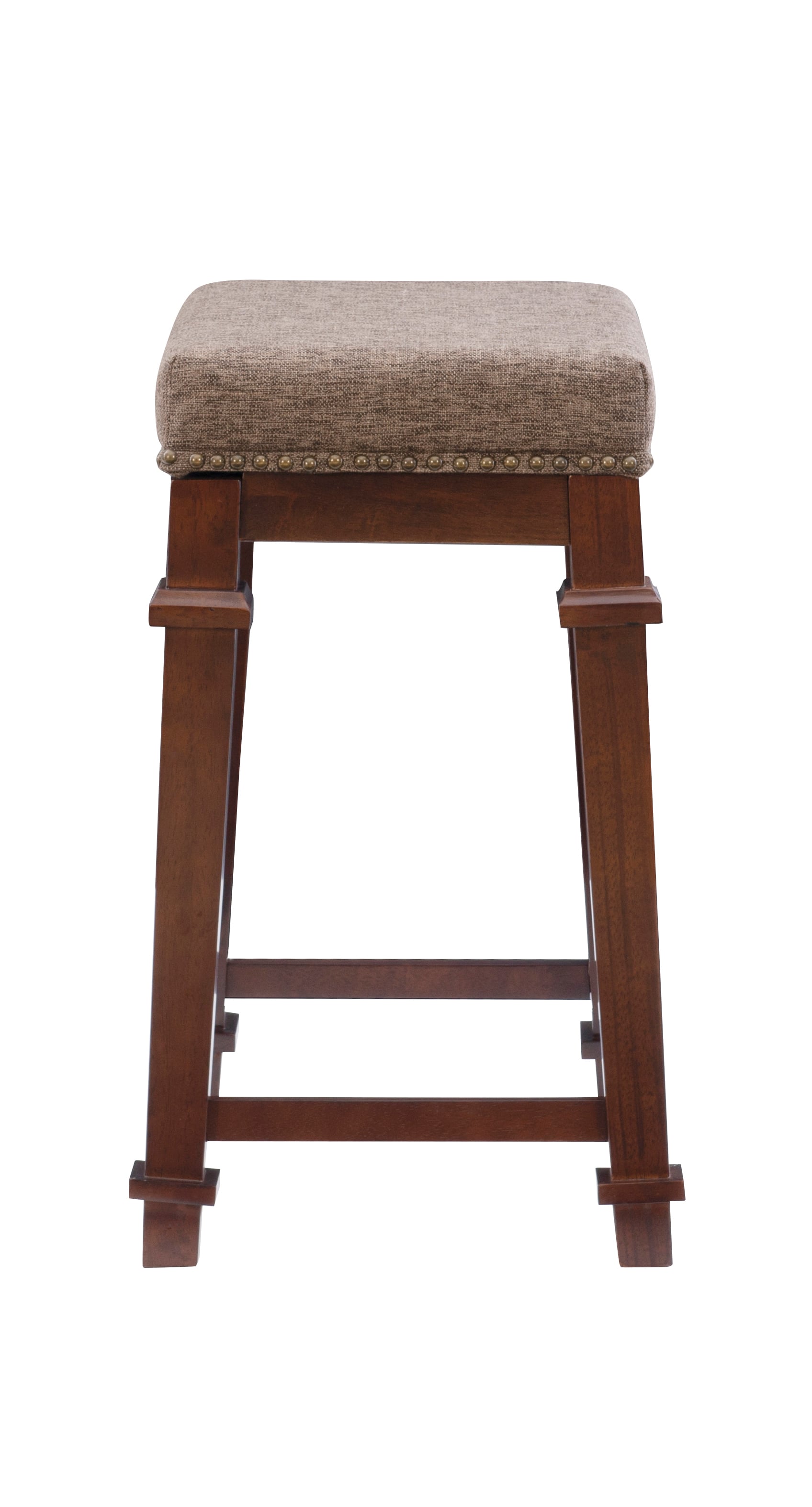 Backless Tweed Counter Stool