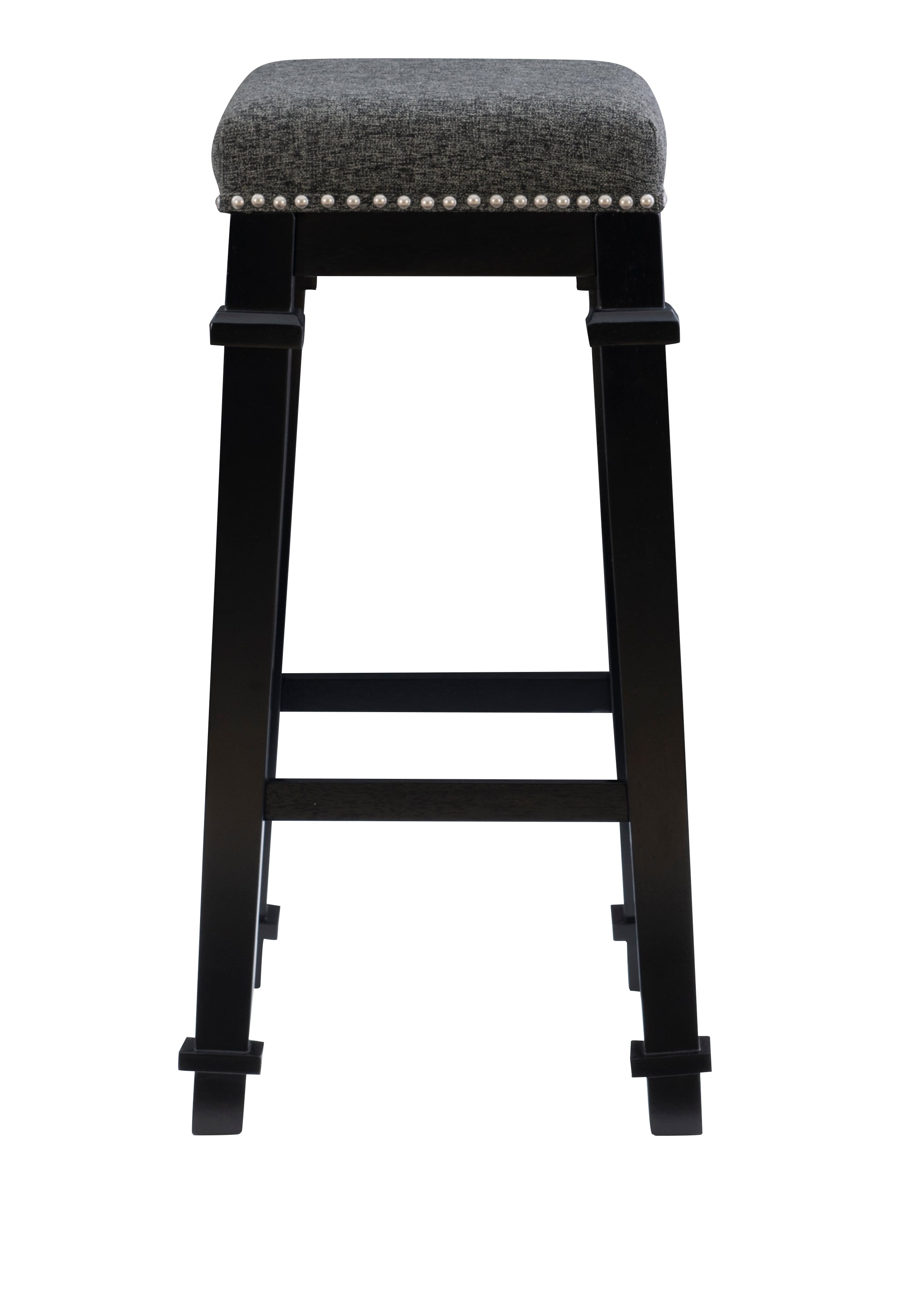 Backless Tweed Bar Stool