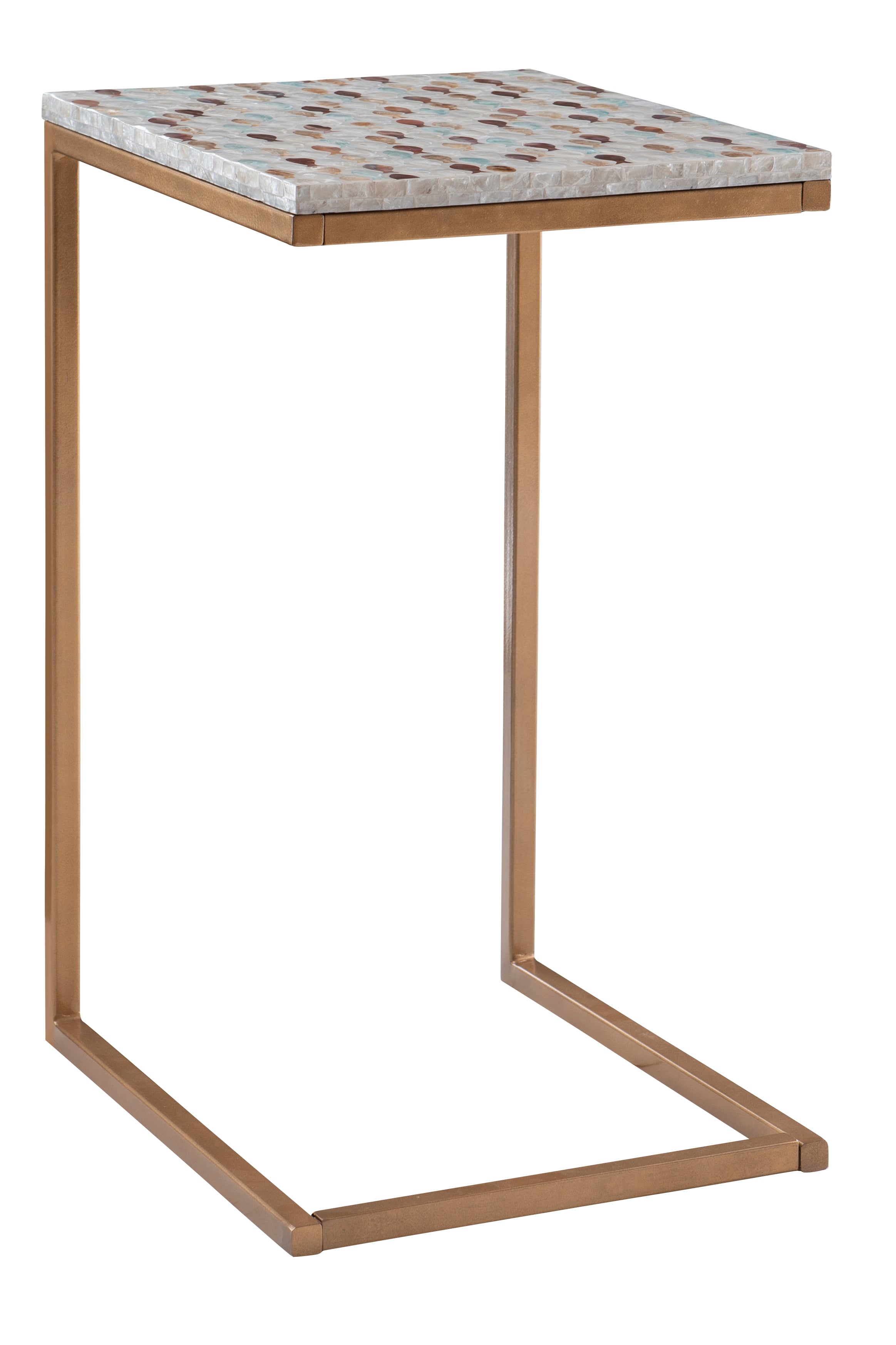  C-Shaped Accent Table 