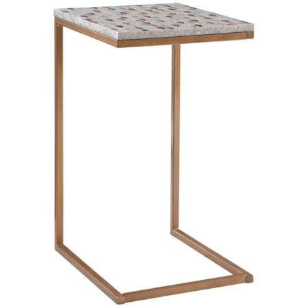 C-Shaped Accent Table