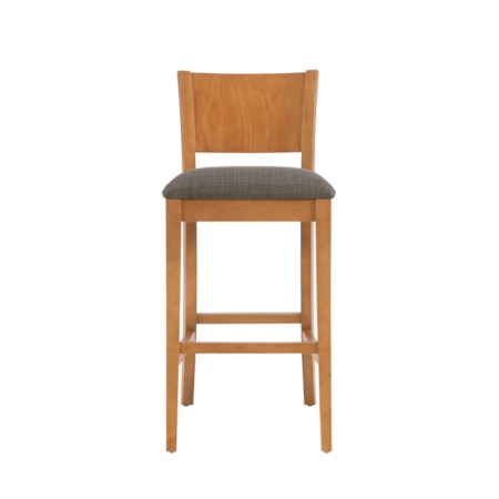 Barstool with Upholstered Seat- Set of 2