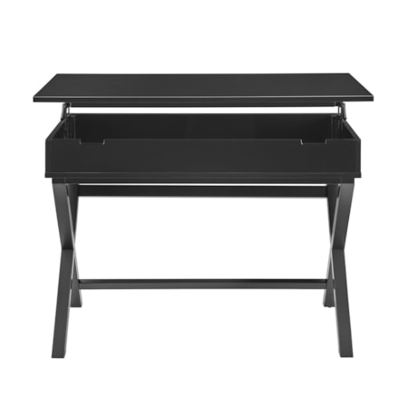 Black Lift-Top Writing Desk