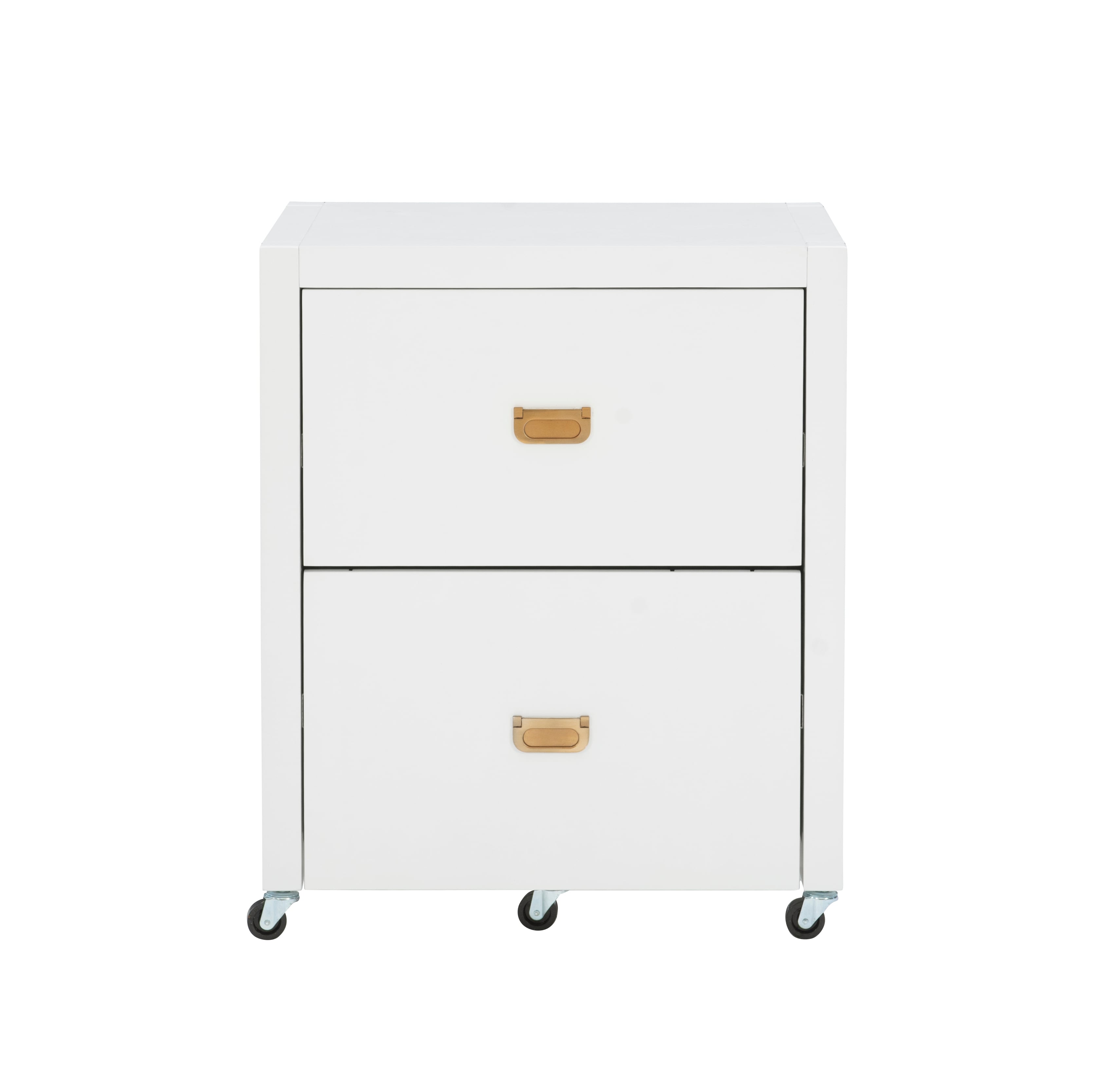 White 2-Drawer Filing Cabinet