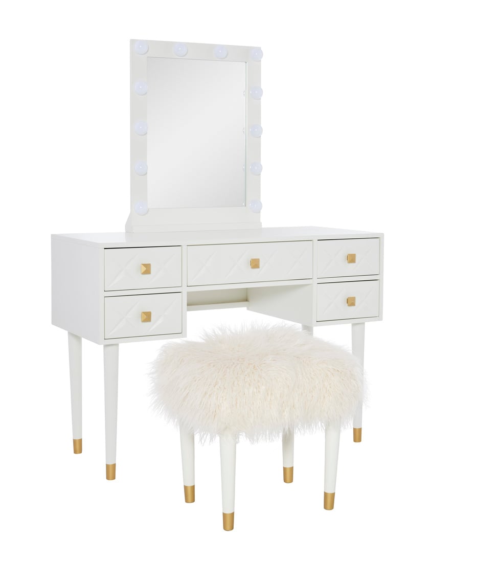 Vanity and Stool Set