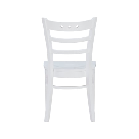 White Solid Beechwood Side Chair