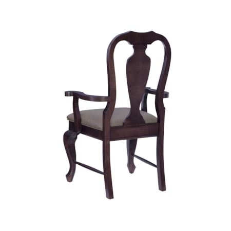 Arm Dining Chair with Upholstered Seat