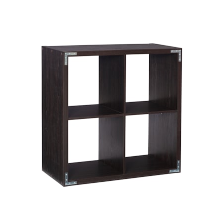 Espresso Storage Cabinet with Shelving