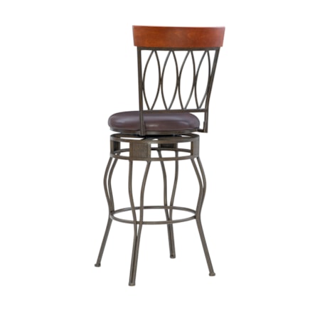 30&quot; Lattice Back Bar Stool