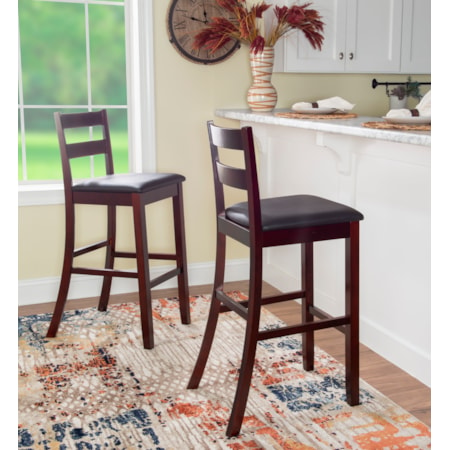 Triena 24&quot; Ladder Counter Stool