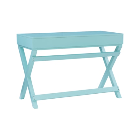 Blue 2-Drawer Writing Desk