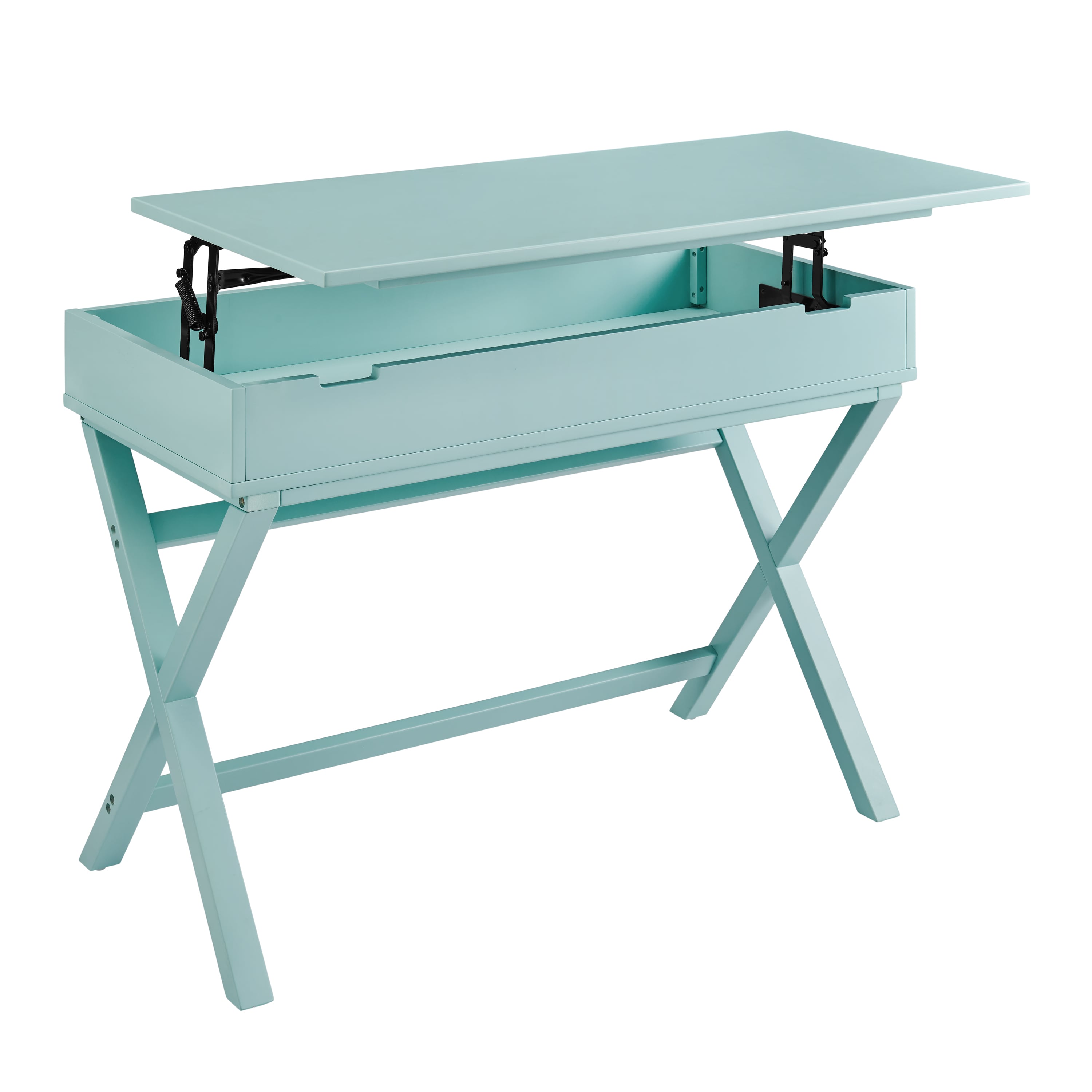  Turquoise Lift-Top Writing Desk