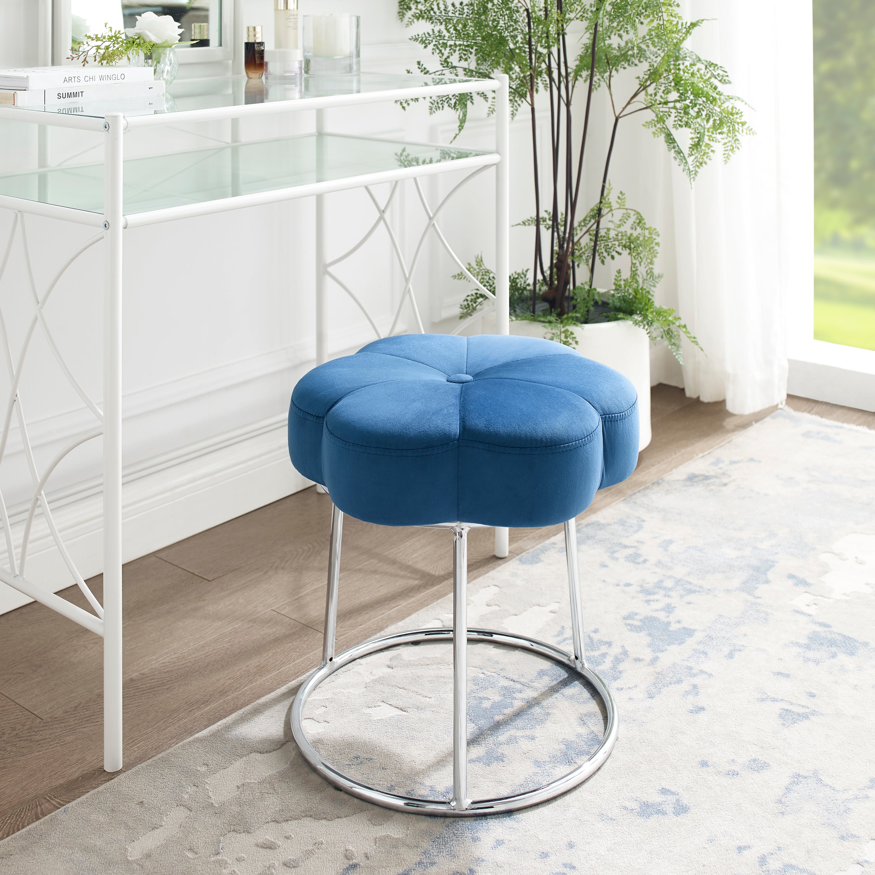 Linon Seraphina Accent Vanity Stool
