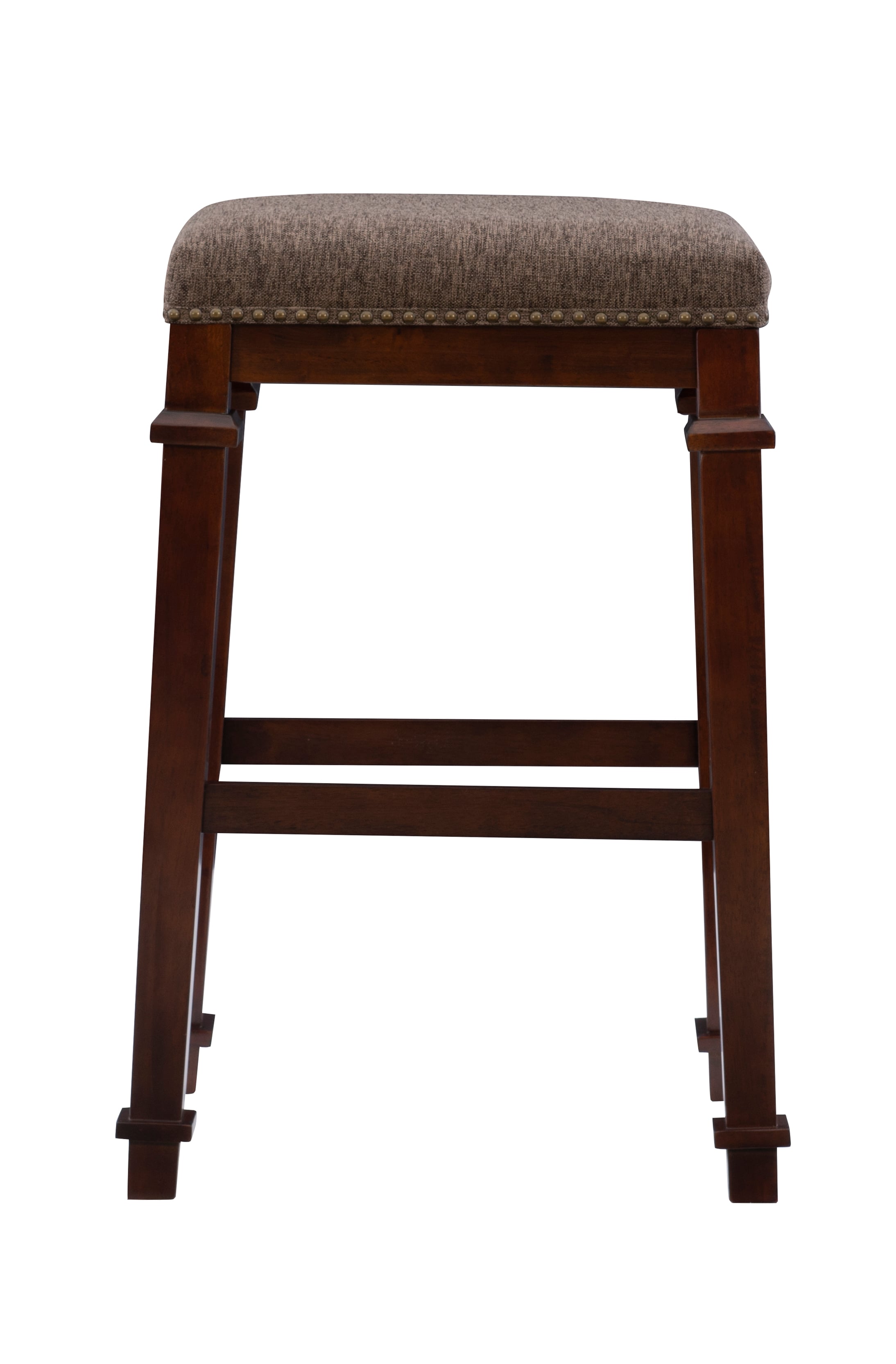 Backless Tweed Bar Stool