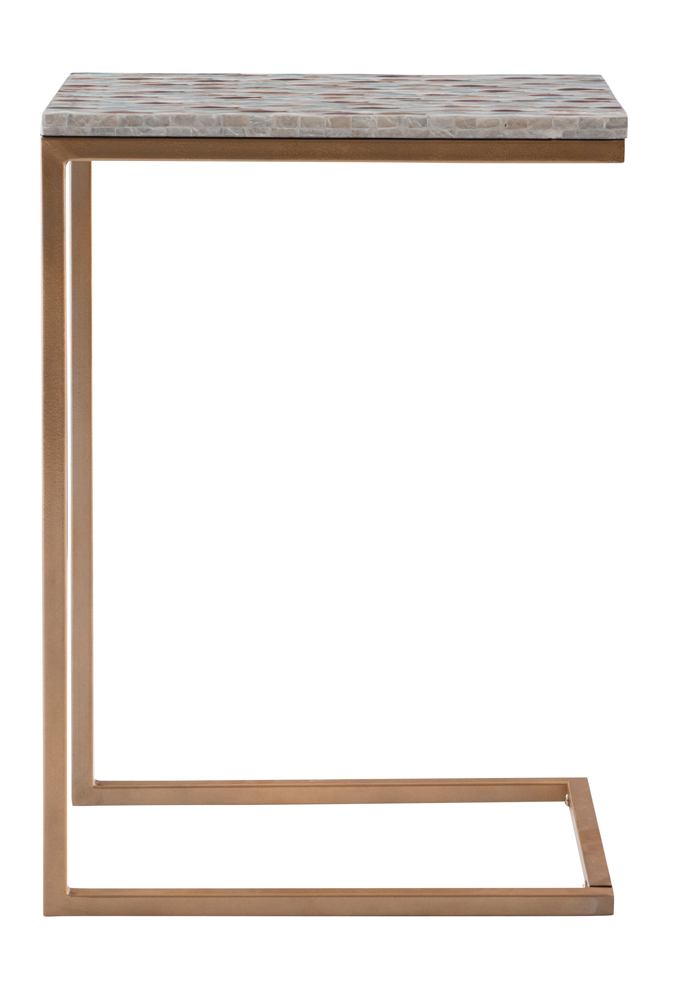  C-Shaped Accent Table 