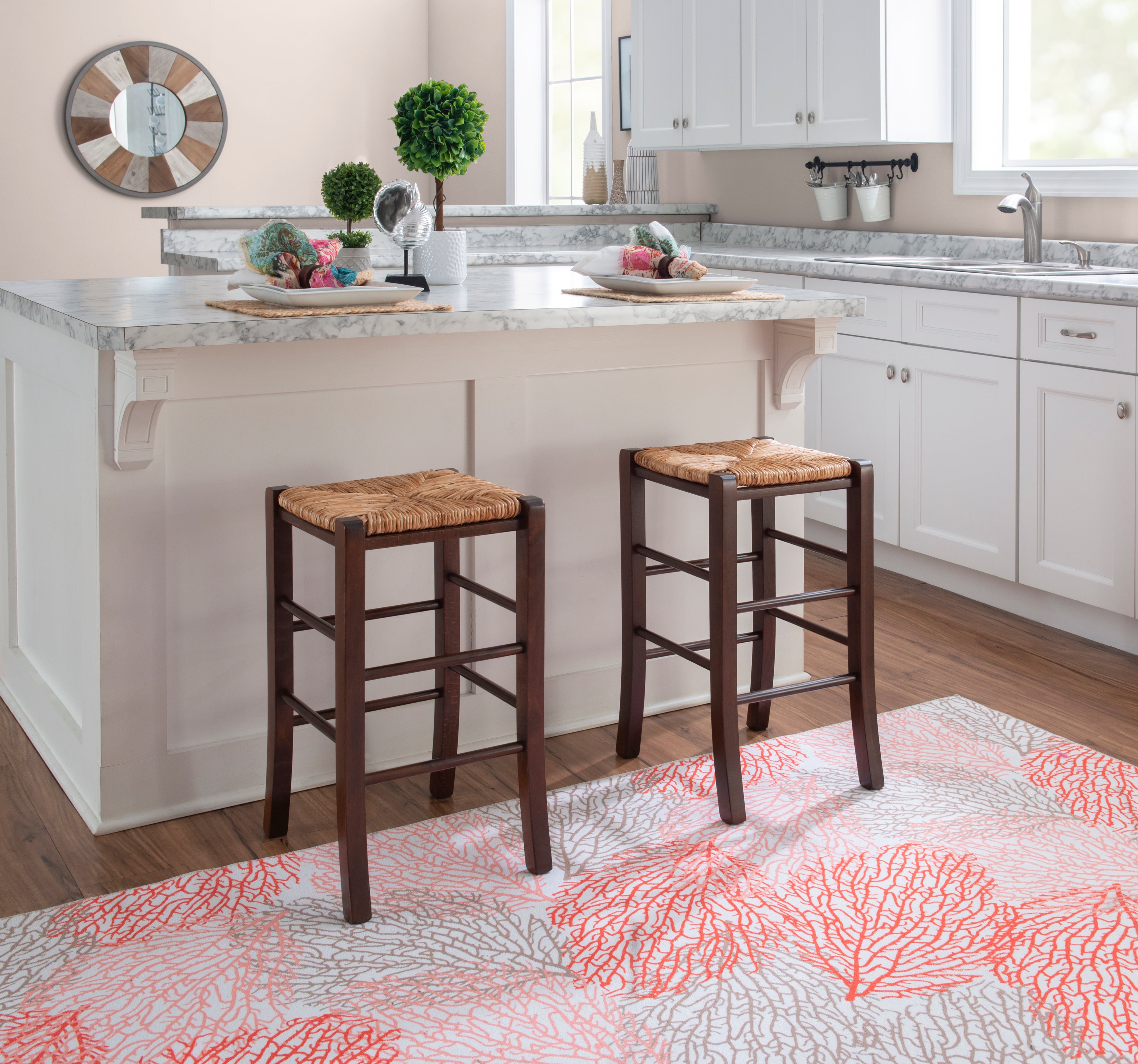 Venezia Backless Counter Stool Dk Wal