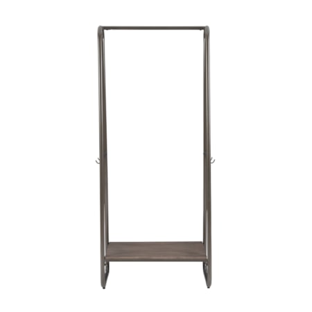 Tall Clothing Rack with Pewter Frame