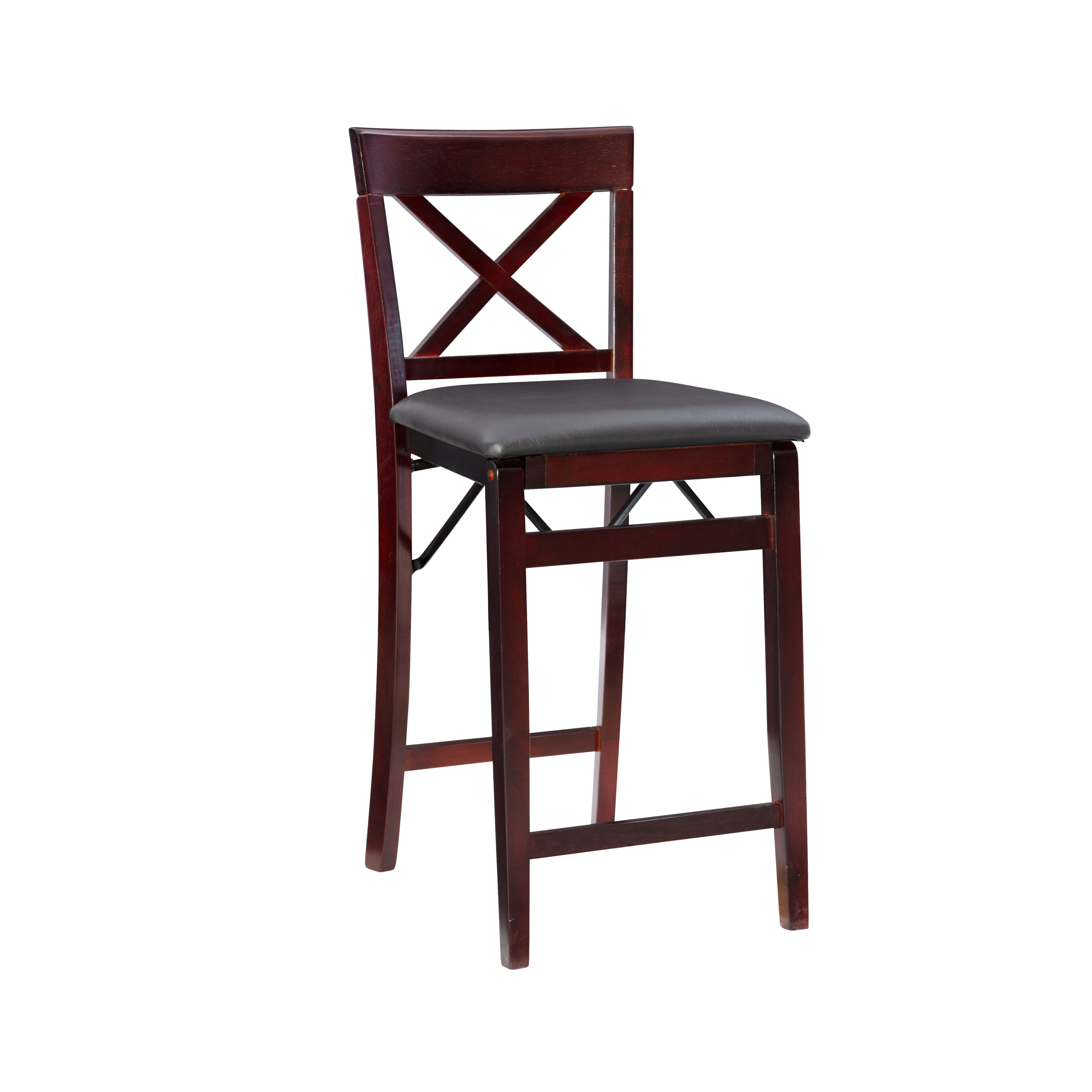 X-Back Folding Counter Stool