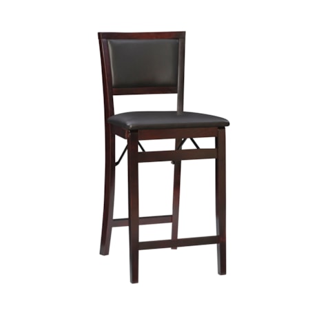 Pad-Back Folding Counter Stool