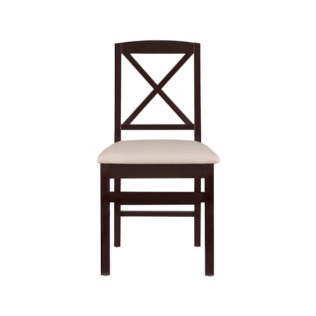 Black X-Back Dining Chair