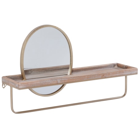 Wall Mirror and Shelf