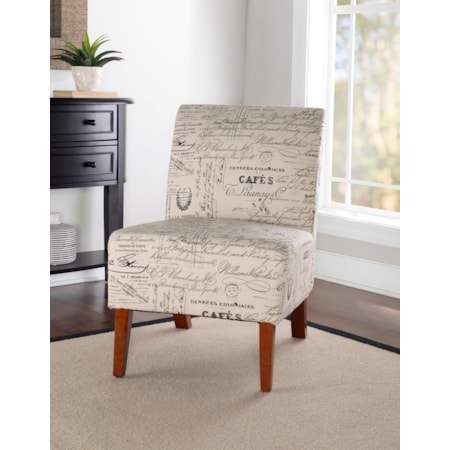 Script Accent Chair