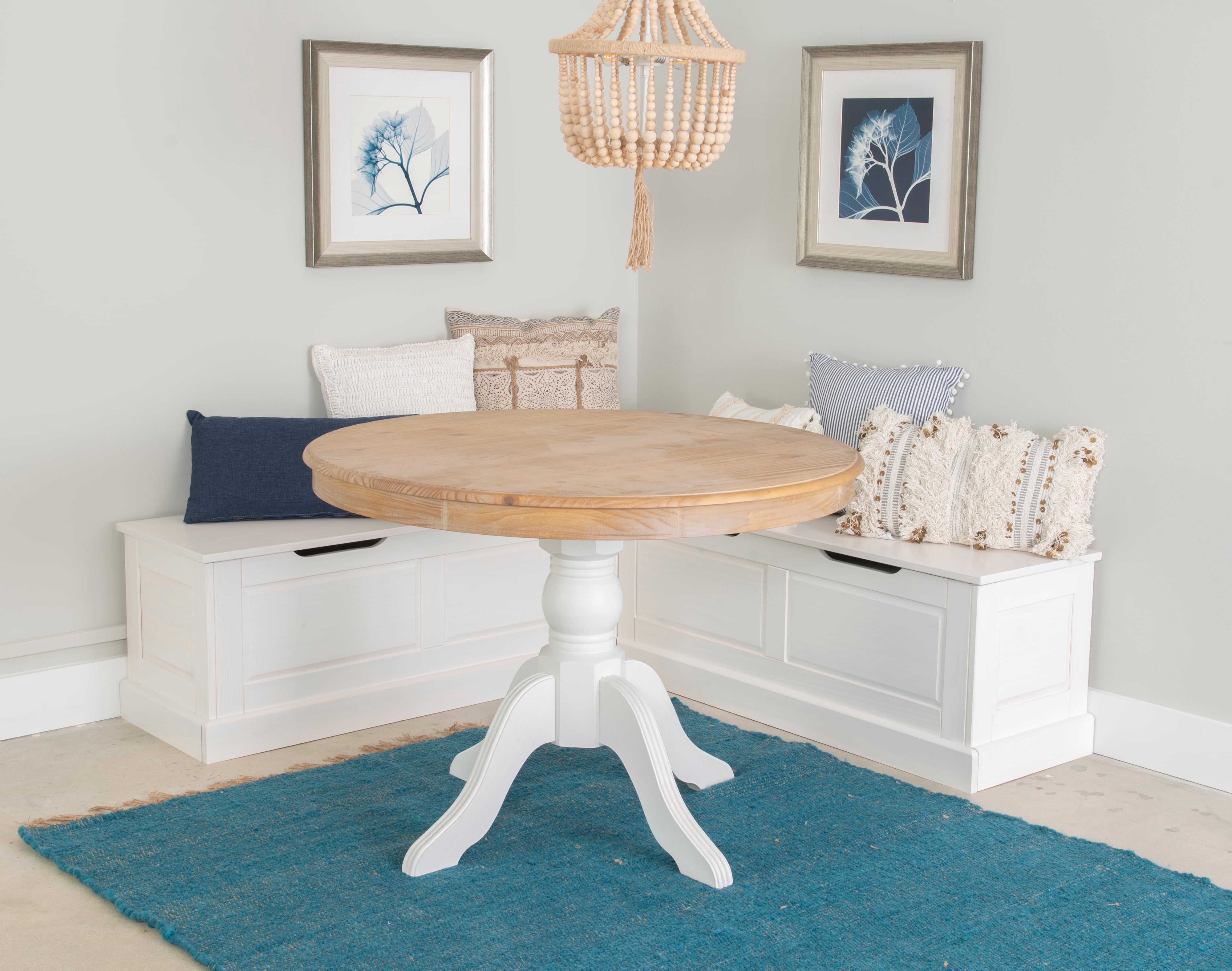 Backless Corner Nook Bench